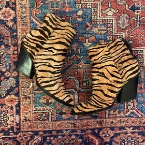 Cute dolce Vita (tried on, but not worn out of house) zebra print booties